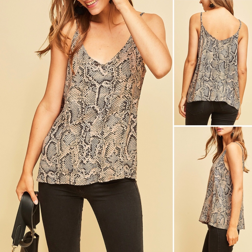 ✅NEW ARRIVAL➡️Reptile Print Cami